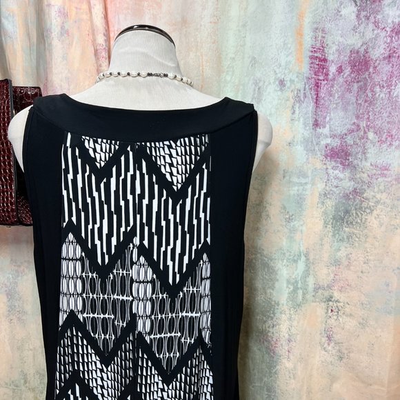 📌Elie McCarthny Soft Flowing Sleeveless Plus Size Maxi Dress - Picture 8 of 15